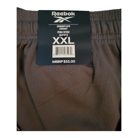 Reebok Mens Performance Joggers Pants  XXL  Gray NWT Sweatpants Relaxed Fit - Picture 4 of 6
